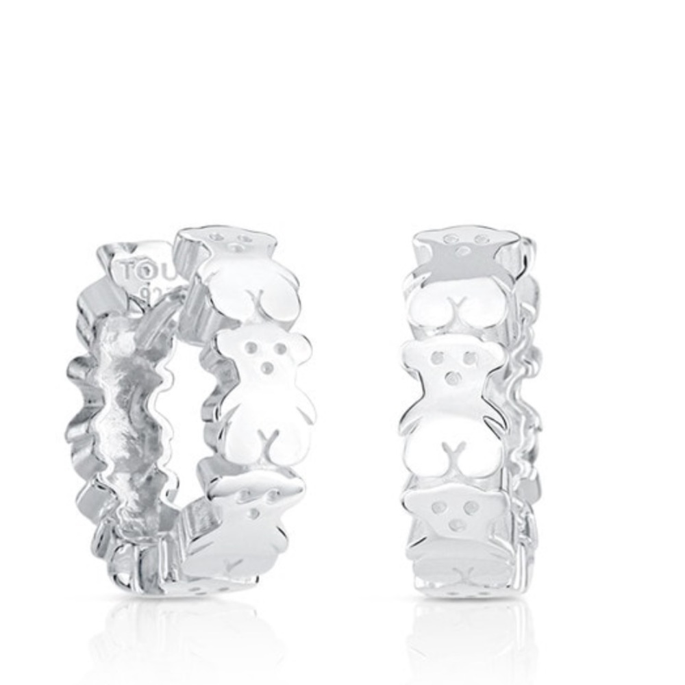 Tous silver hoops